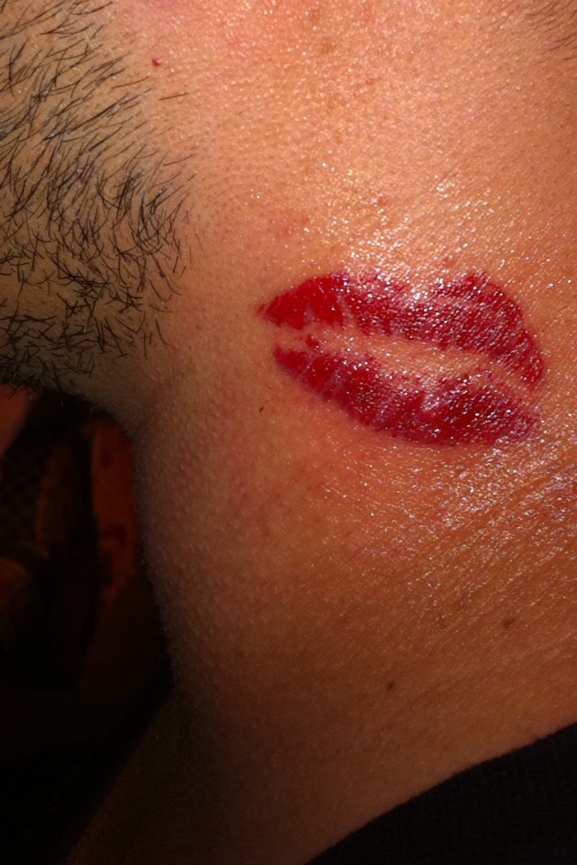 Tattoos Of Lips On Neck My cousin is a tattoo artist and he said alot of 